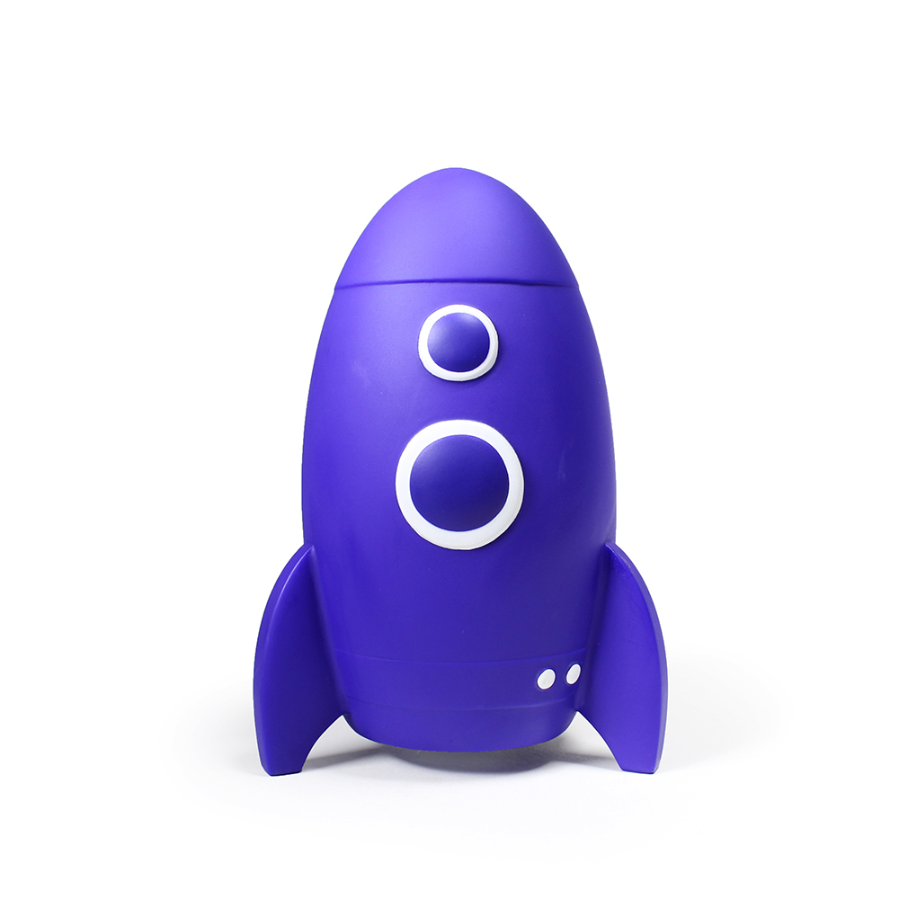 Raket spaarpot blauw Raket spaarpot blauw